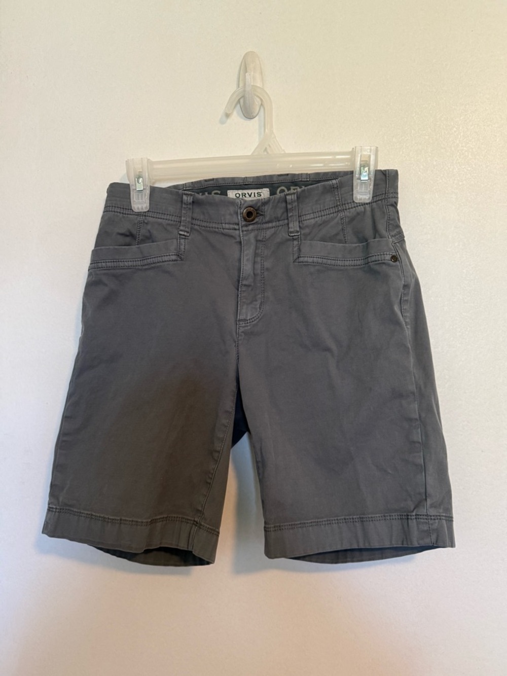 Orvis Women's Slate Gray Cotton-Blend Bermuda Shorts